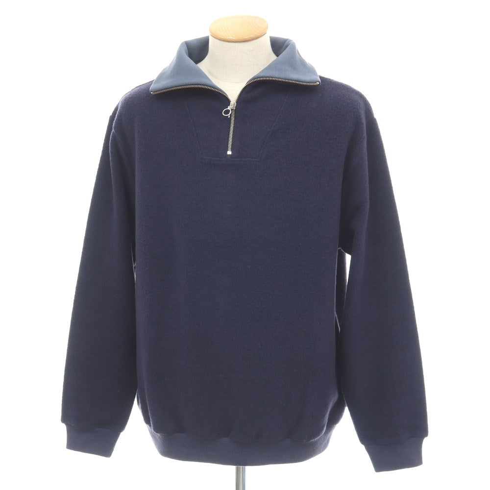 【新品】トリップ イン ア バッグ 04651/A TRIP IN A BAG CW QUARTER ZIP ウールコットン ハーフジップ プルオーバー ネイビー【サイズS】【 状態ランクN 】【 メンズ 】