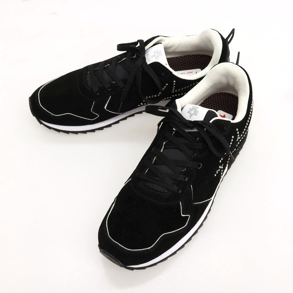 【新品アウトレット】ウィズ（W6YZ） W6YZ JM211-STUDS スエード スニーカー ブラック【サイズ45】【メンズ】 新品アウトレット】ウィズ（W6YZ） W6YZ JM211-STUDS スエード