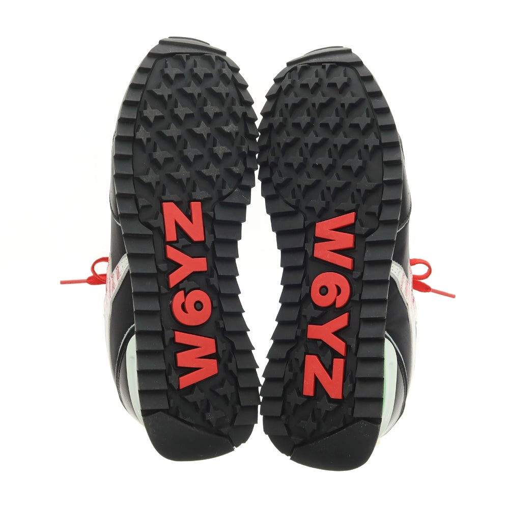 【新品アウトレット】ウィズ(W6YZ) W6YZ JM220-0A01G ナイロン 合成皮革 スニーカー ブラックxホワイト【サイズ40】【 状態ランクN- 】【 メンズ 】