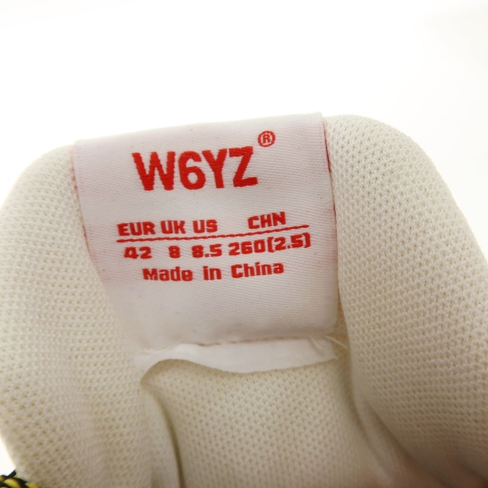 【新品アウトレット】ウィズ(W6YZ) W6YZ JM230-2B59Z ナイロン スエード スニーカー ベージュxグレー【サイズ42】【 状態ランクN- 】【 メンズ 】