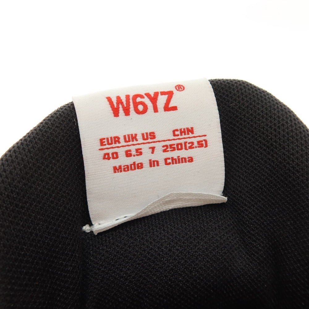【新品】ウィズ(W6YZ) W6YZ JM231-1A01 ナイロン スエード スニーカー ブラック【サイズ40】【 状態ランクN 】【 メンズ 】