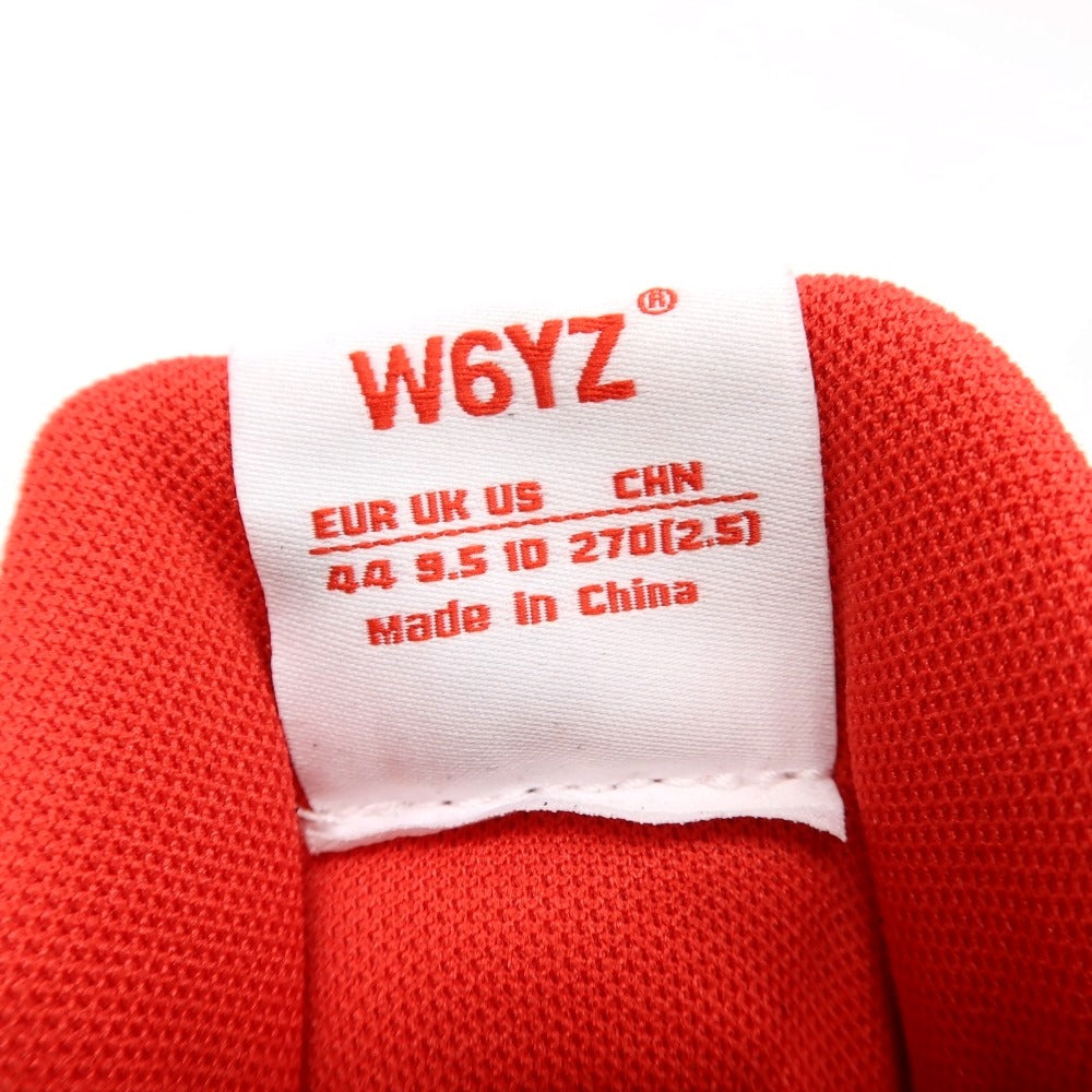 【新品アウトレット】ウィズ(W6YZ) W6YZ JM231-1A42 ナイロン スエード スニーカー ブラックxレッド【サイズ44】【 状態ランクN- 】【 メンズ 】