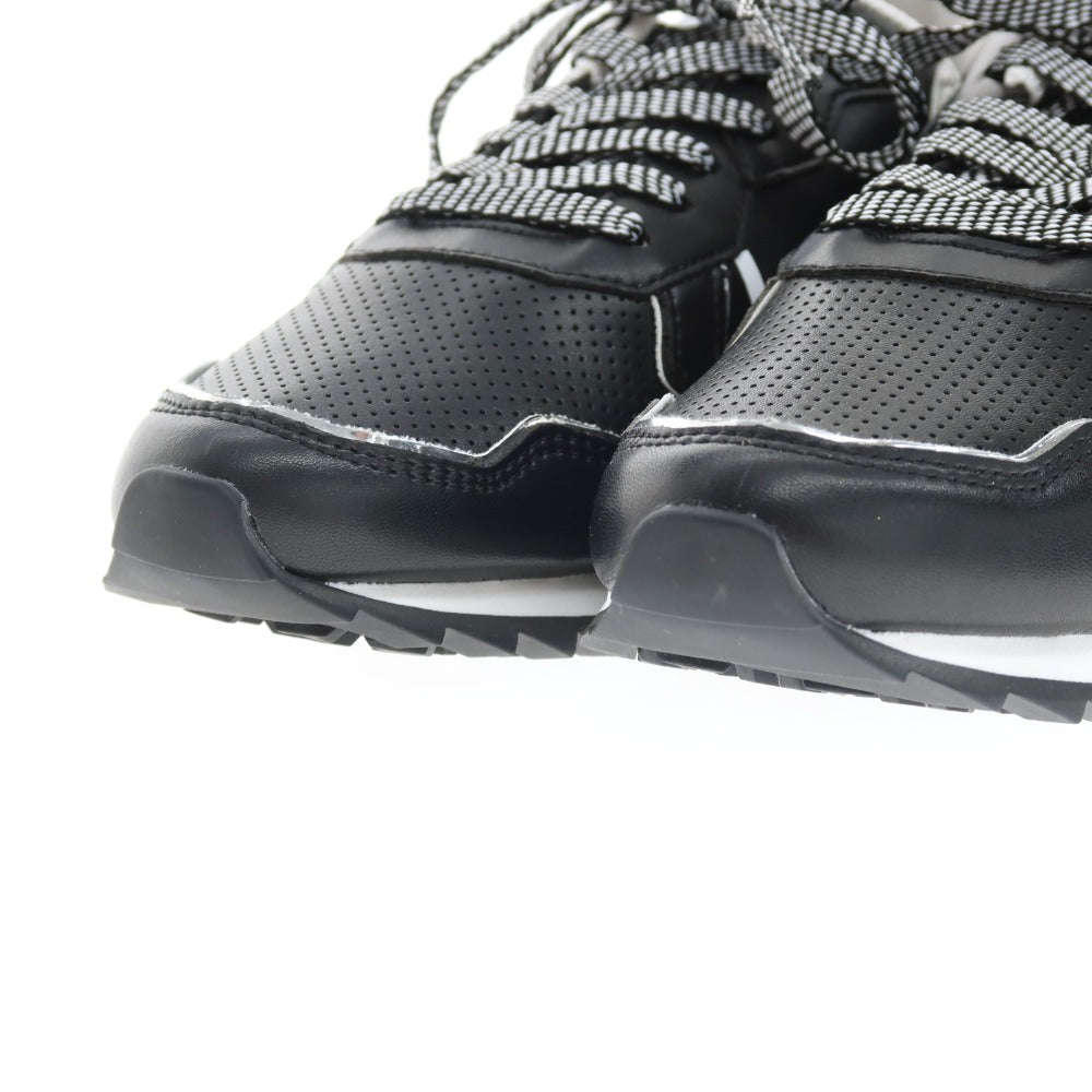 【新品】ウィズ(W6YZ) W6YZ JM240-0A01G 合成皮革 スニーカー ブラックxホワイト【サイズ44】【 状態ランクN 】【 メンズ 】