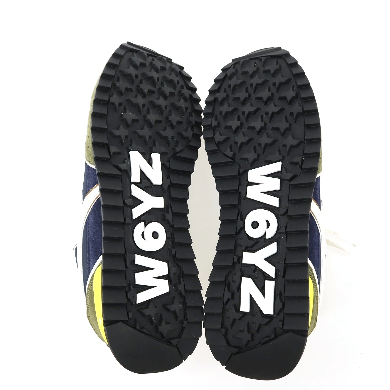 【新品アウトレット】ウィズ(W6YZ) W6YZ JM240-2F40S ナイロン スエード スニーカー ネイビーxオリーブ【サイズ43】【 状態ランクN- 】【 メンズ 】