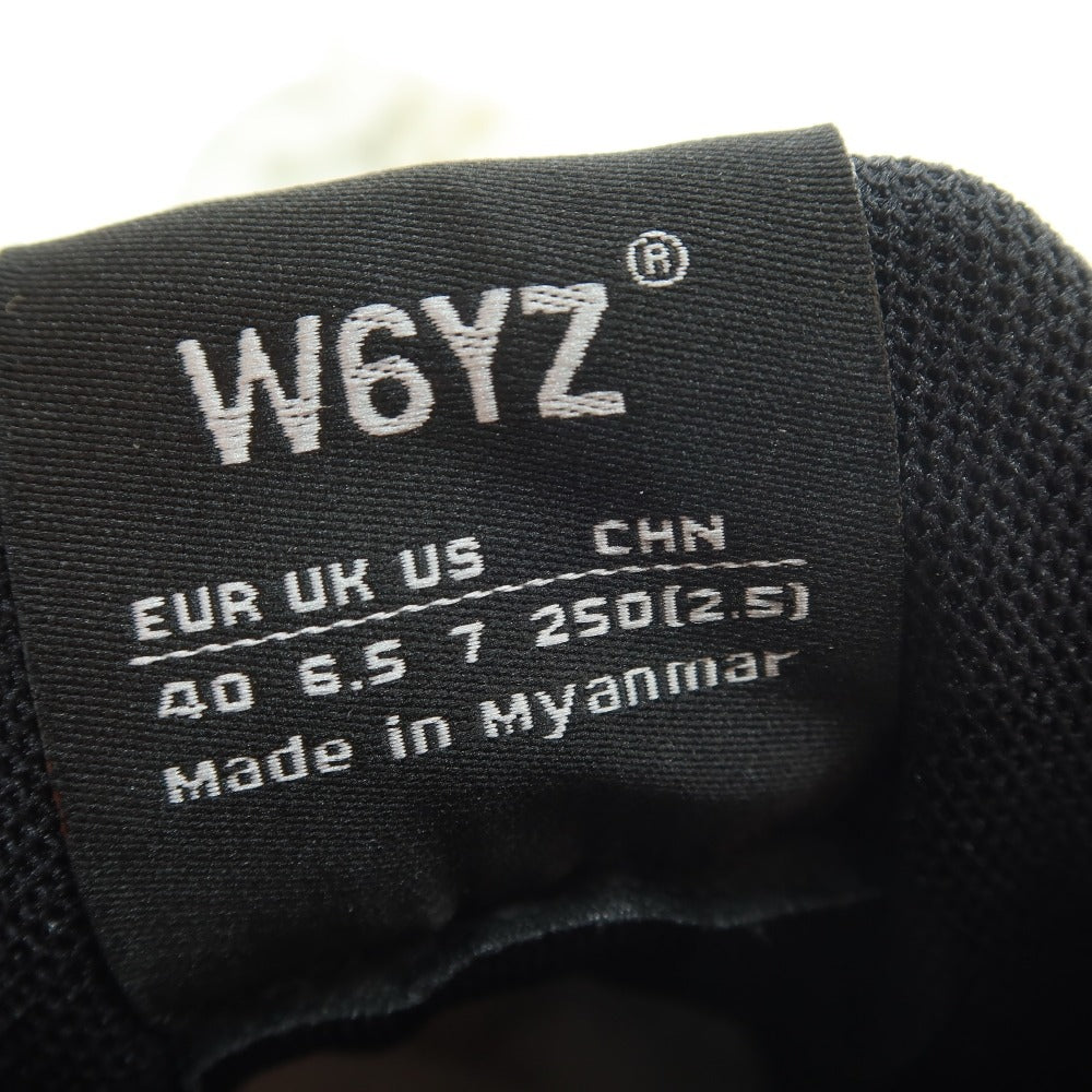 【新品】ウィズ(W6YZ) W6YZ JM241-1A22G ナイロン スエード スニーカー ブラック【サイズ40】【 状態ランクN 】【 メンズ 】