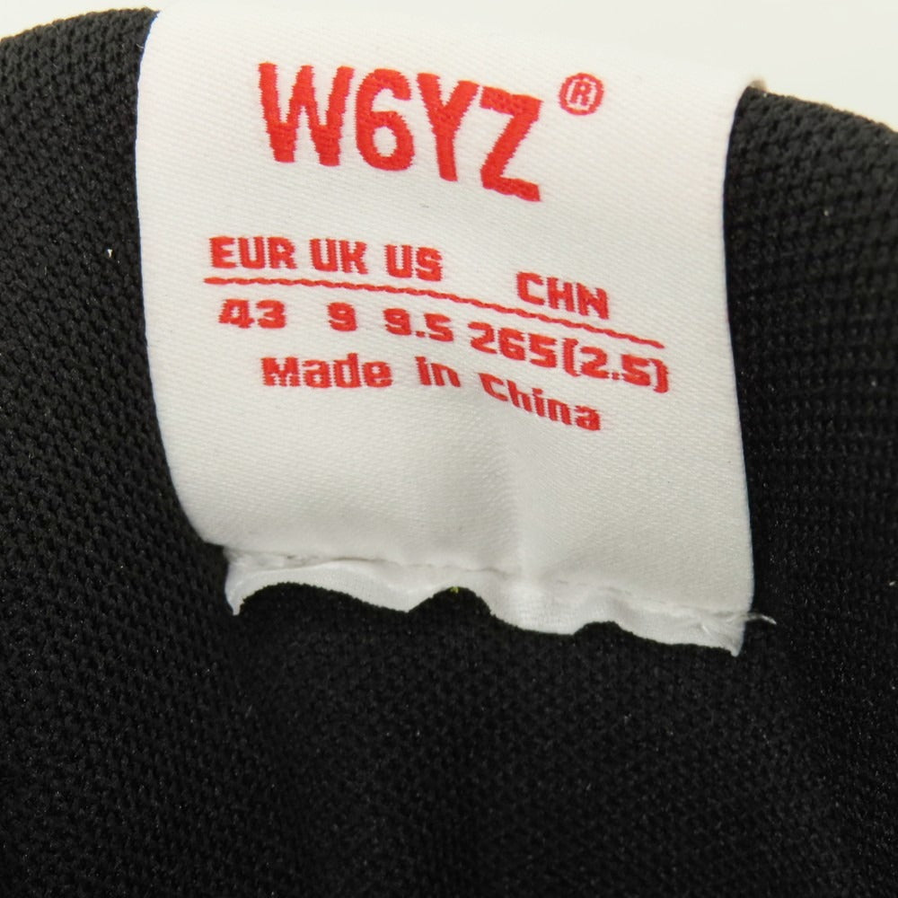 【新品アウトレット】ウィズ(W6YZ) W6YZ QM240-0N01 合成皮革 スニーカー ホワイトxマルチカラー【サイズ43】【 状態ランクN- 】【 メンズ 】