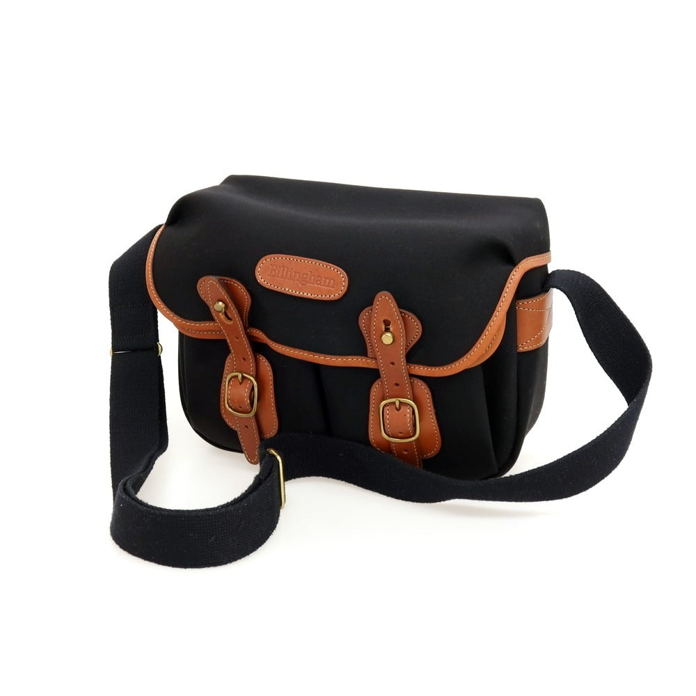 【中古】ビリンガム Billingham キャンバス レザー ショルダーバッグ カメラバッグ ブラックxブラウン【 状態ランクB 】【 メンズ 】