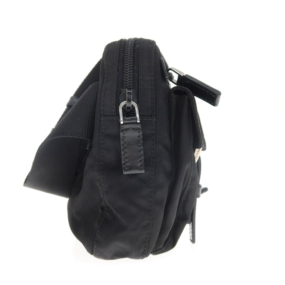 【中古】プラダ PRADA ナイロン系 ボディバッグ ブラック【 状態ランクC 】【 レディース 】