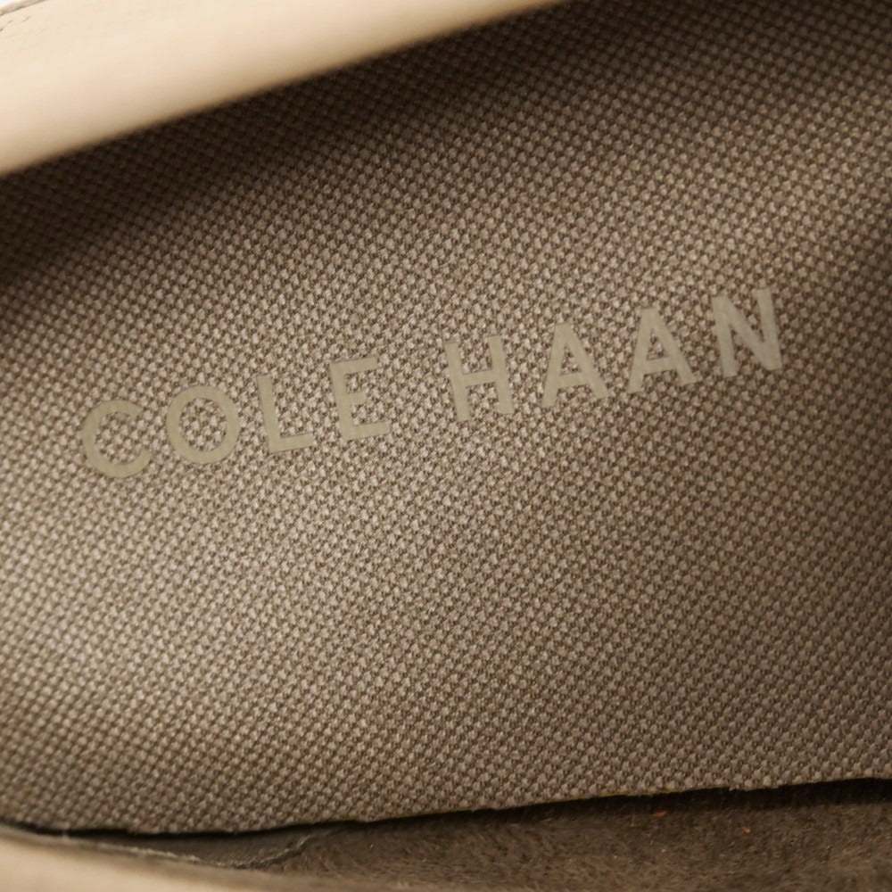【中古】コールハーン COLE HAAN C41980 牛革 ドライビングシューズ ベージュ【サイズ7 1/2】【 状態ランクB 】【 メンズ 】