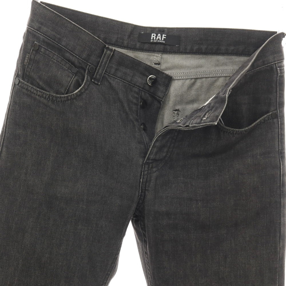 【中古】ラフバイラフシモンズ RAF BY RAF SIMONS コットン デニムパンツ ジーンズ ブラック【サイズ31】【 状態ランクC 】【 メンズ 】