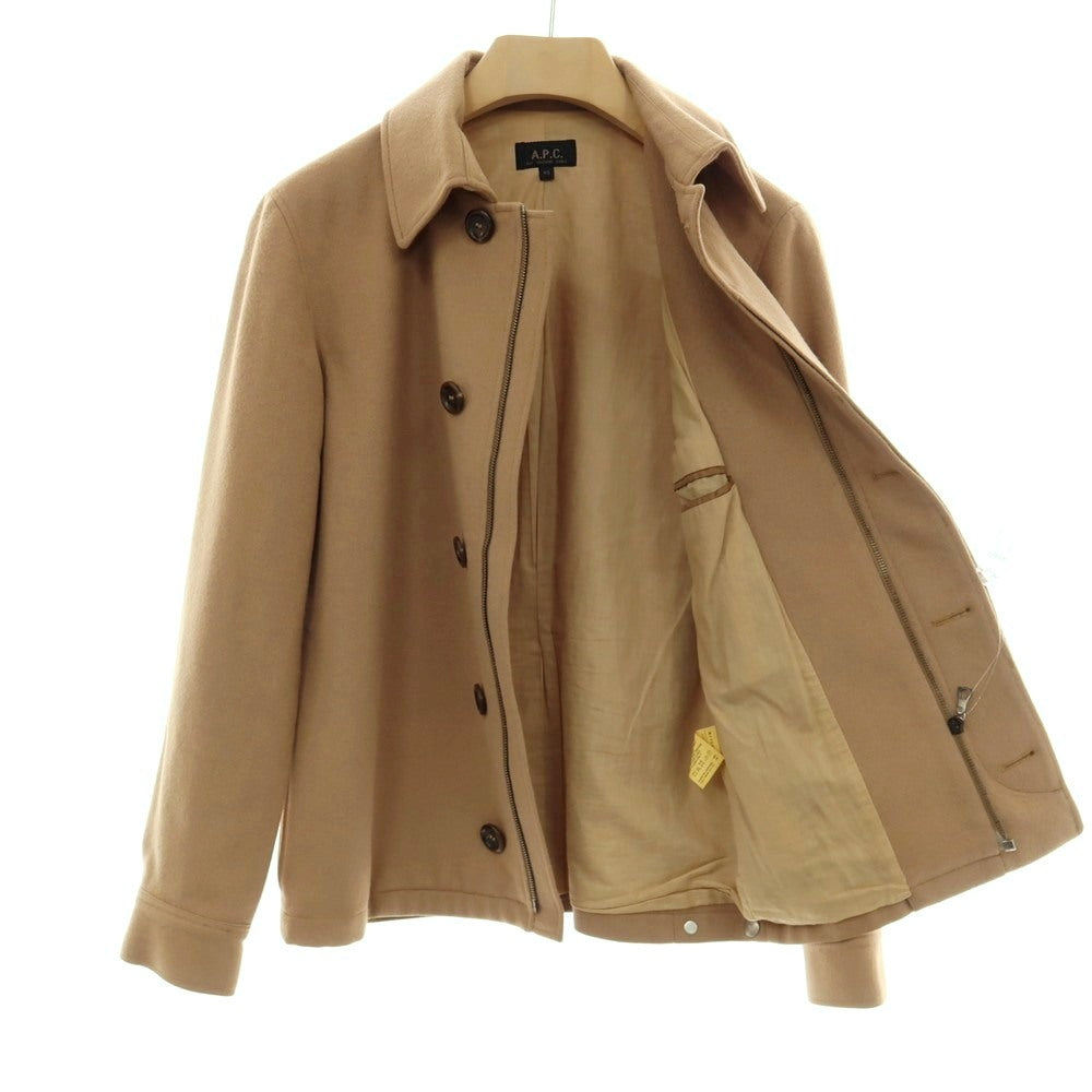 【中古】アーペーセー A.P.C. ウールナイロン ブルゾン ベージュ【サイズXS】【 状態ランクC 】【 メンズ 】