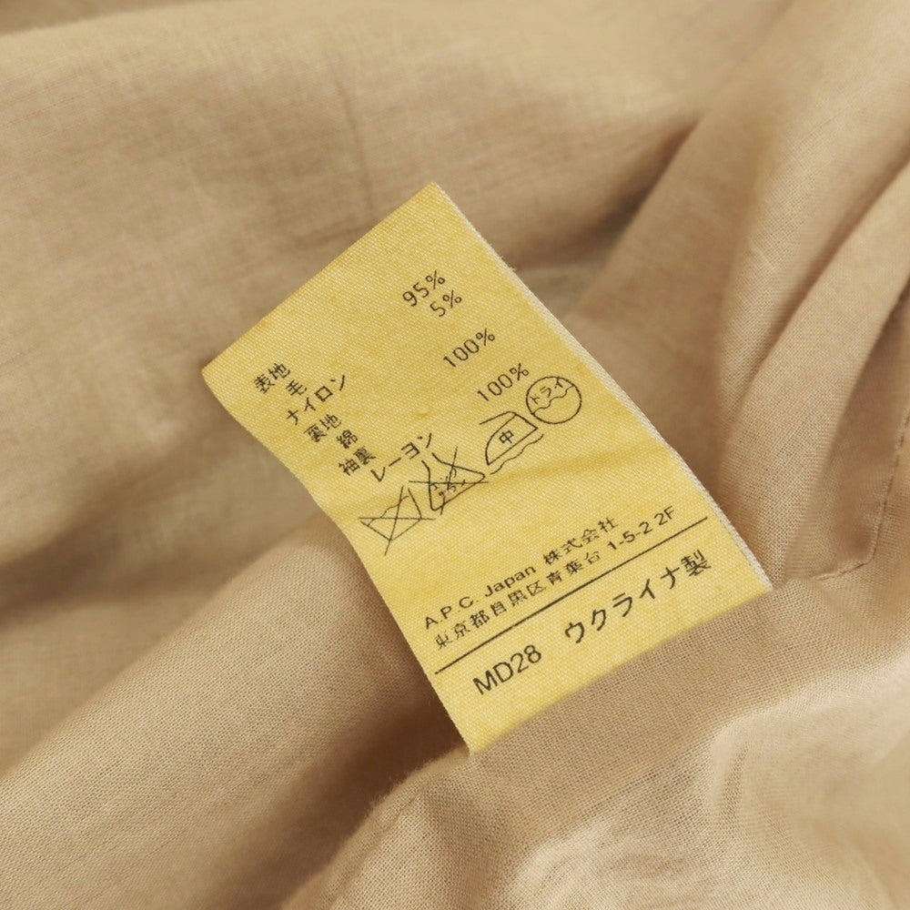 【中古】アーペーセー A.P.C. ウールナイロン ブルゾン ベージュ【サイズXS】【 状態ランクC 】【 メンズ 】