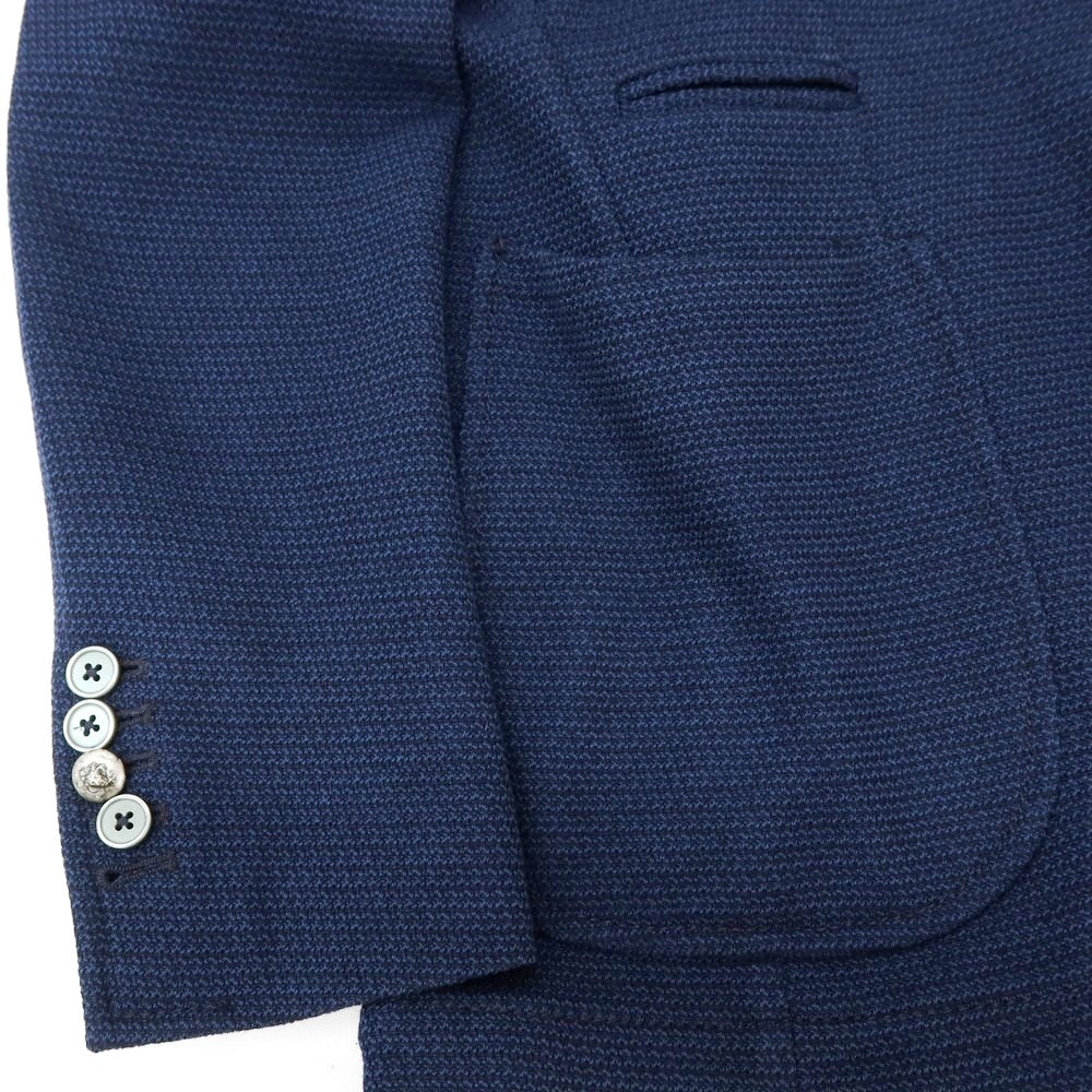 【中古】ジョン シープ John Sheep コットンウールナイロン 3B カジュアルジャケット ネイビー【サイズ50】【 状態ランクC 】【 メンズ 】