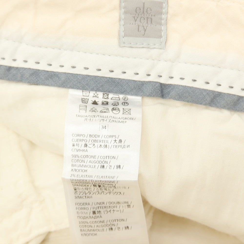 【中古】イレブンティ eleventy コットン 太畝 カーゴ コーデュロイパンツ ホワイト【サイズ34】【 状態ランクC 】【 メンズ 】
