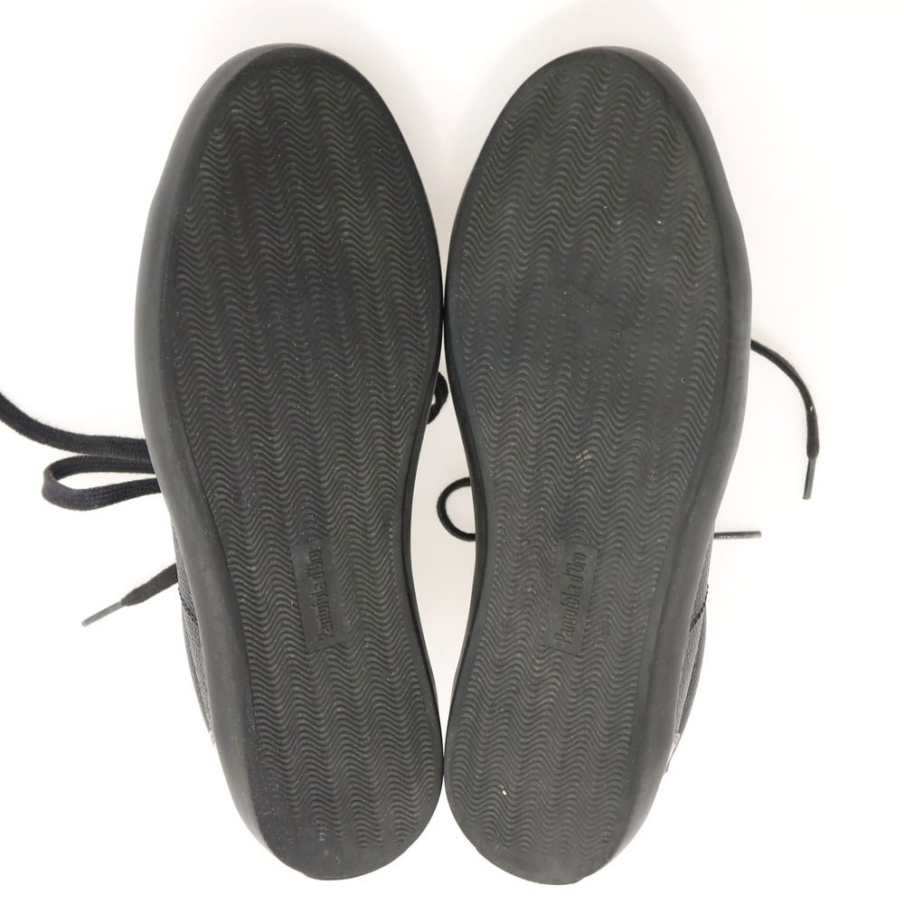 【中古】パントフォラドーロ Pantofola dOro レザー スニーカー ブラック【サイズ42】【 状態ランクC 】【 メンズ 】