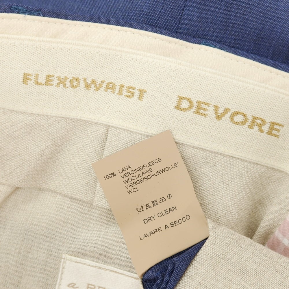 【新品】デヴォレ インチピット DEVORE Incipit ウール ドレススラックスパンツ ブルー【サイズ44】【 状態ランクN 】【 メンズ 】