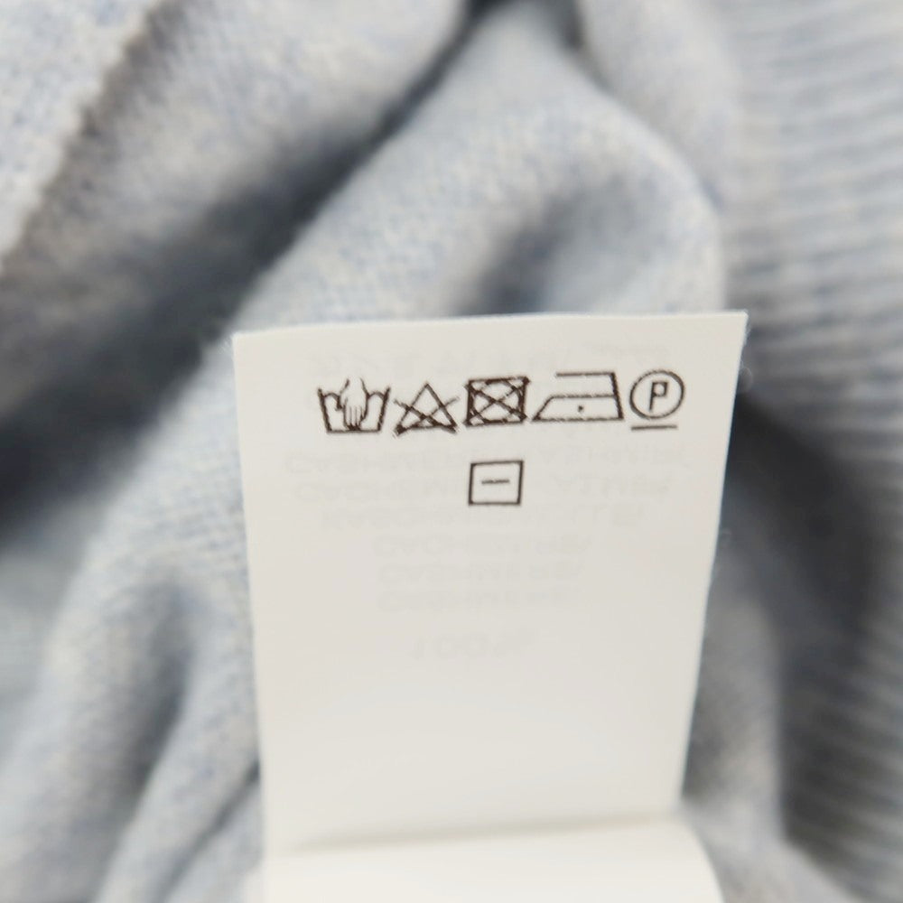 【中古】ブルネロクチネリ Brunello Cucinelli カシミヤ スタンドカラー ダブルジップ カーディガン ライトブルー【サイズ46】【 状態ランクC 】【 メンズ 】