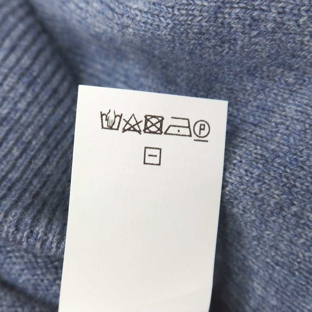 【中古】ブルネロクチネリ Brunello Cucinelli カシミヤ ダブルジップ ニット パーカー ブルー系【サイズ44】【 状態ランクB 】【 メンズ 】