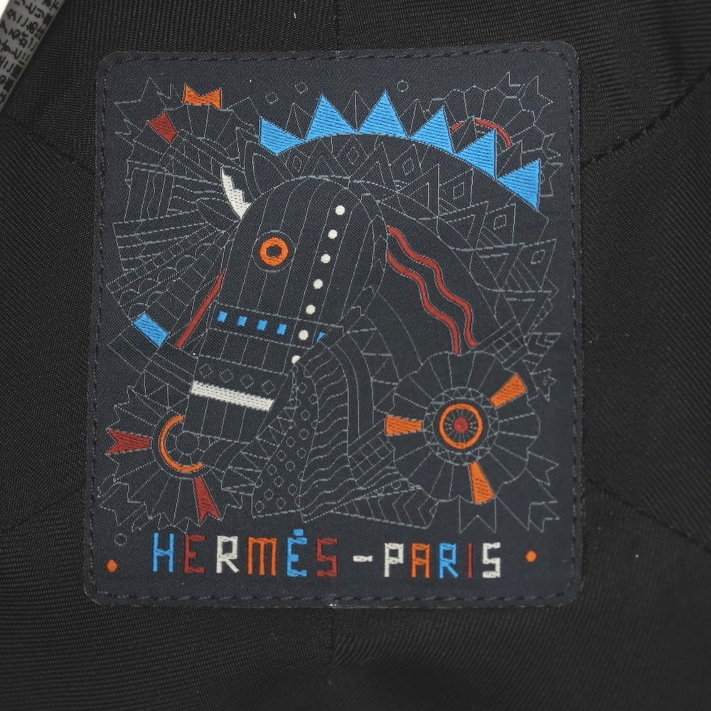 【中古】エルメス HERMES ウール キャップ 帽子 ダークグレー【サイズ59】【 状態ランクA 】【 メンズ 】