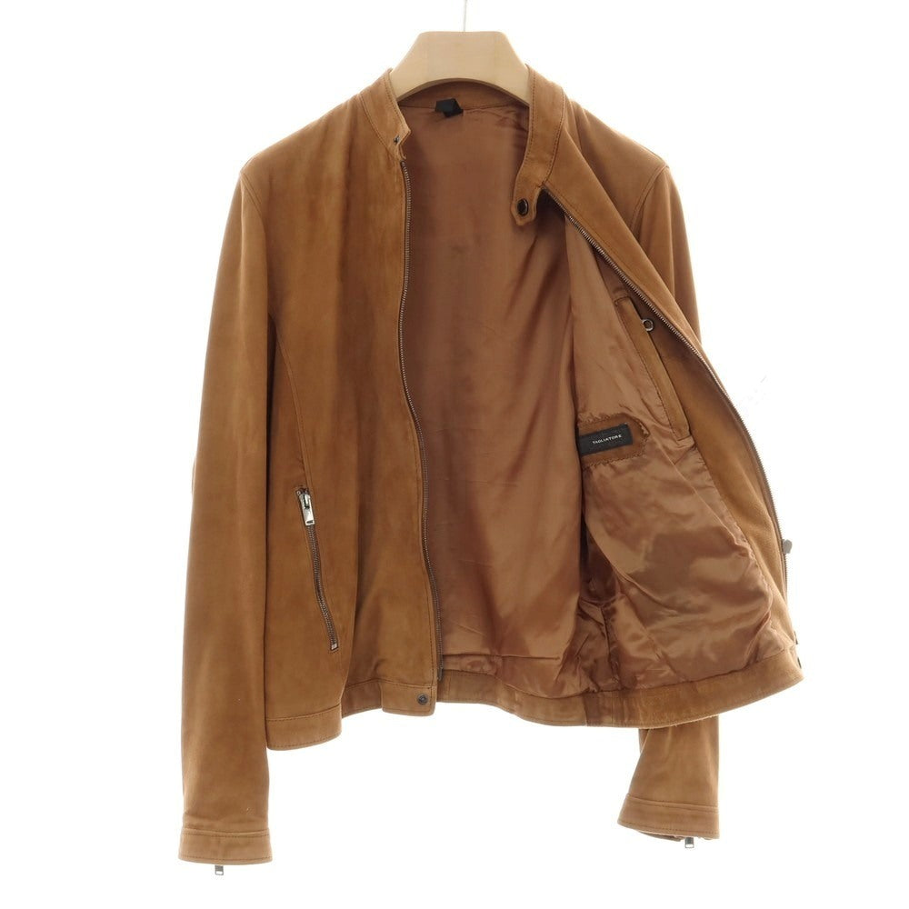 【中古】タリアトーレ TAGLIATORE STANLEY 羊革 ラムレザー シングル ライダースジャケット ライトブラウン【サイズ44】【 状態ランクB 】【 メンズ 】