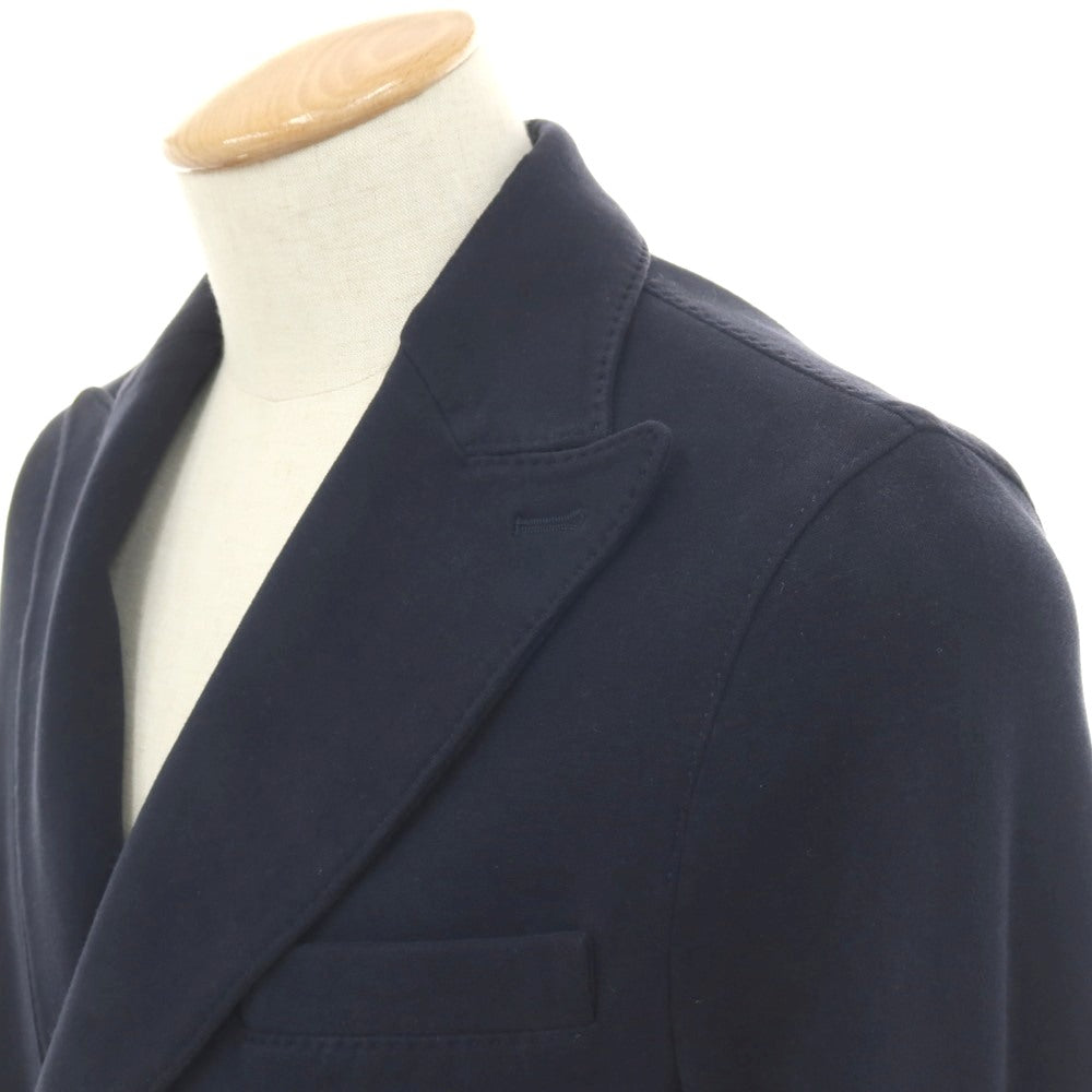 【中古】チルコロ1901 CIRCOLO 1901 裏起毛 コットン ジャージー ダブル6B カジュアルジャケット ネイビー【サイズ42】【 状態ランクB 】【 メンズ 】
