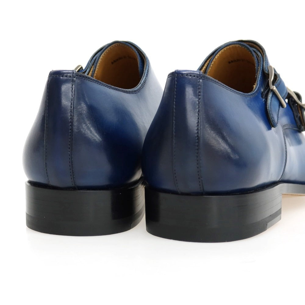 【中古】【未使用】マグナーニ MAGNANNI カーフ レザー ドレスシューズ ブルー【サイズ39】【 状態ランクS 】【 メンズ 】