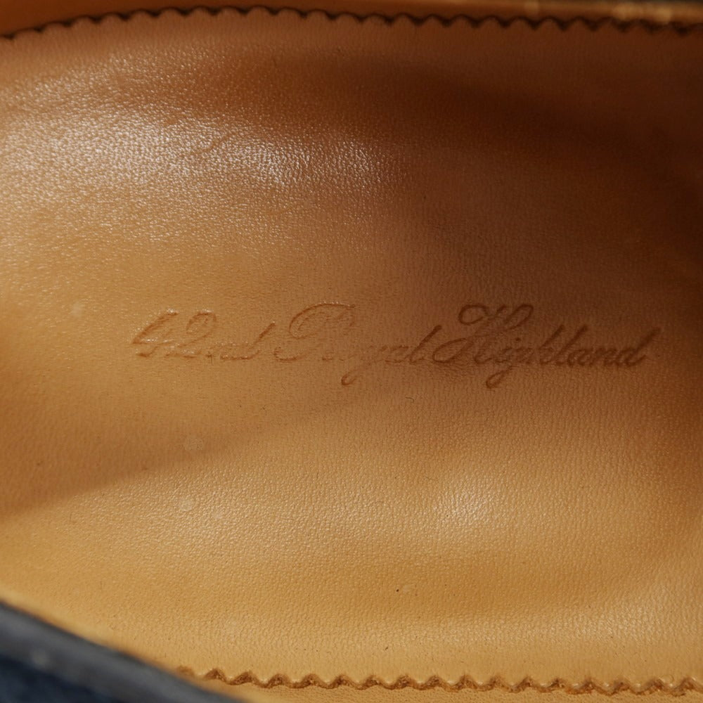 【中古】フォーティーセカンド ロイヤルハイランド 42ND ROYAL HIGHLAND スエード ドレスシューズ ライトネイビー【サイズ5 1/2】【 状態ランクA 】【 メンズ 】