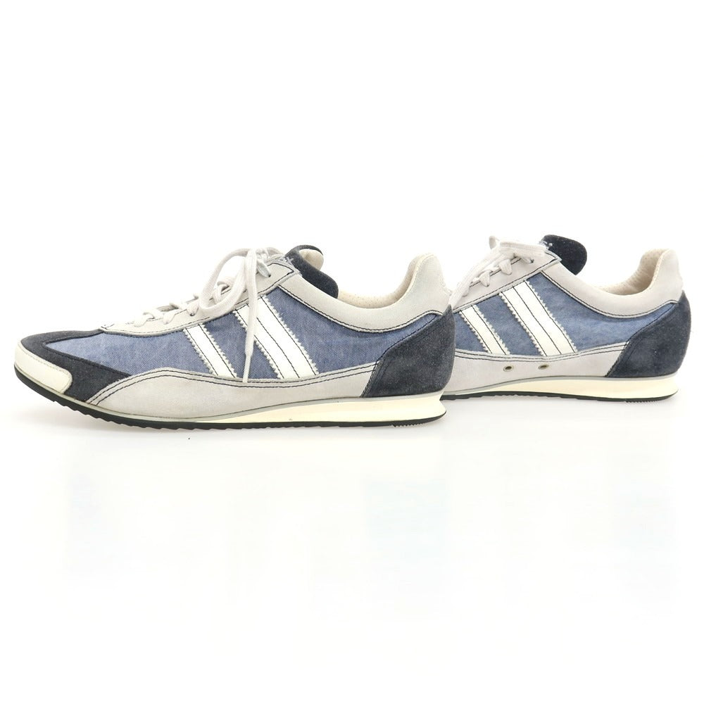 【中古】サントーニ Santoni キャンバス スニーカー ブルー【サイズ6】【 状態ランクB 】【 メンズ 】