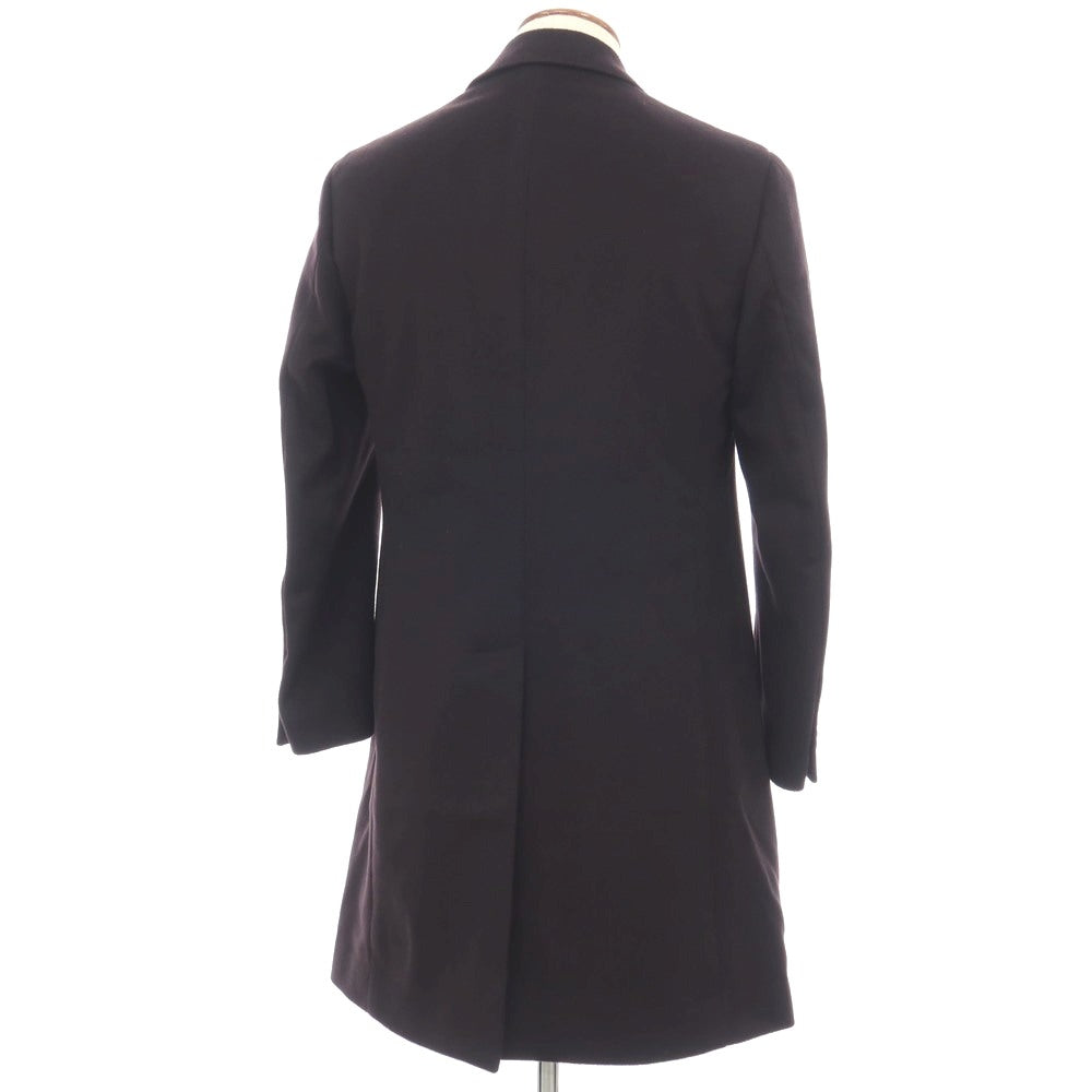 【中古】ラルディーニ LARDINI ウール チェスターフィールドコート ダークネイビー【サイズ46 7REG】【 状態ランクB 】【 メンズ 】