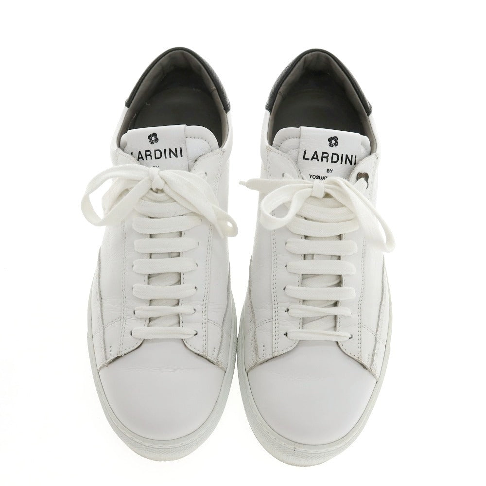 【中古】ラルディーニ LARDINI ×相澤陽介 レザー スニーカー ホワイト【サイズ40】【 状態ランクC 】【 メンズ 】
