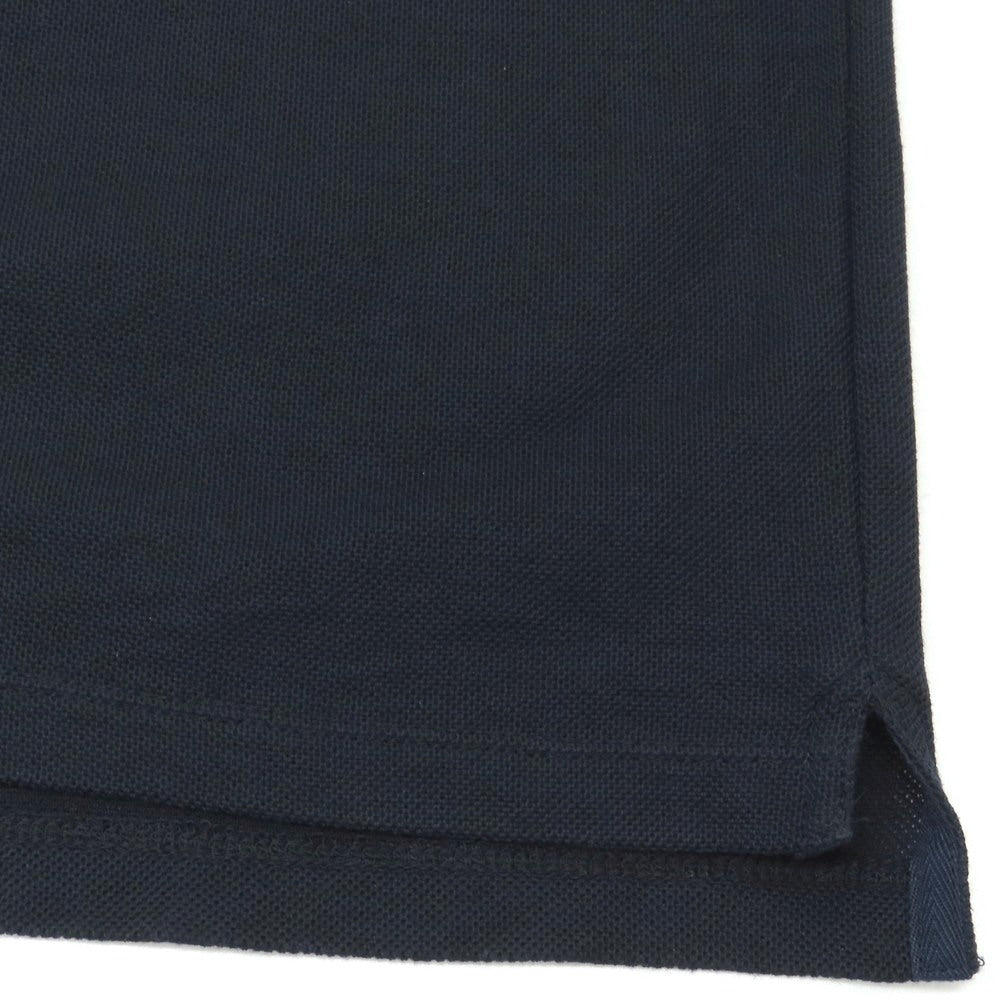 【中古】バーニーズニューヨーク BARNEYS NEWYORK コットン 鹿の子 半袖ポロシャツ ネイビー【サイズL】【 状態ランクC 】【 メンズ 】