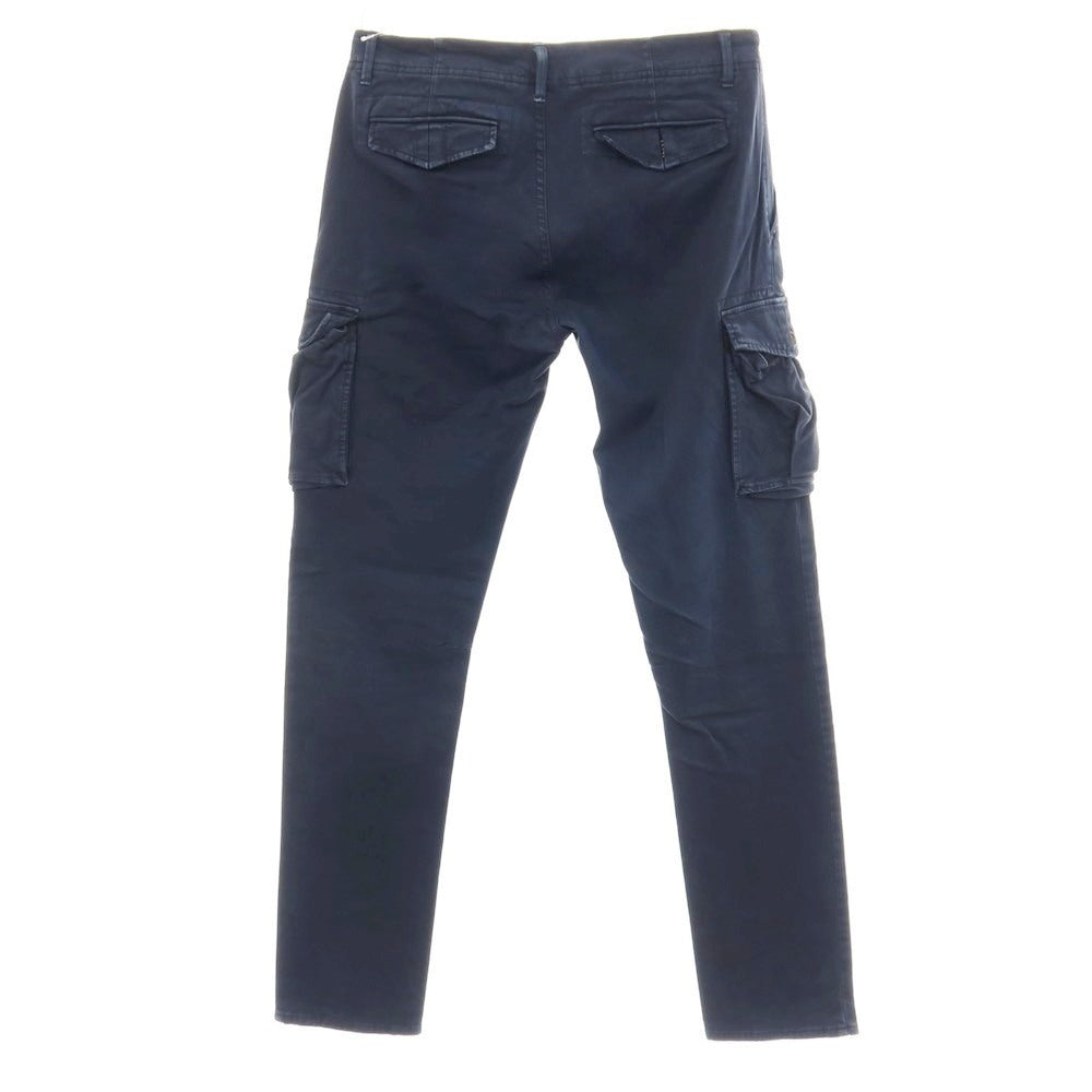 【中古】シビリア SIVIGLIA ストレッチ コットン カーゴパンツ ネイビー【サイズ33】【 状態ランクC 】【 メンズ 】