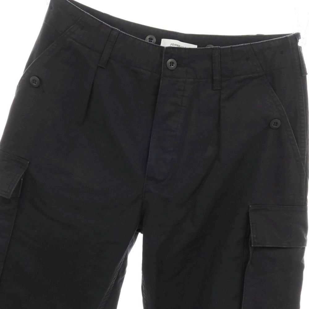 【中古】ジョンブル Johnbull コットン カーゴパンツ ブラック【サイズL】【 状態ランクB 】【 メンズ 】