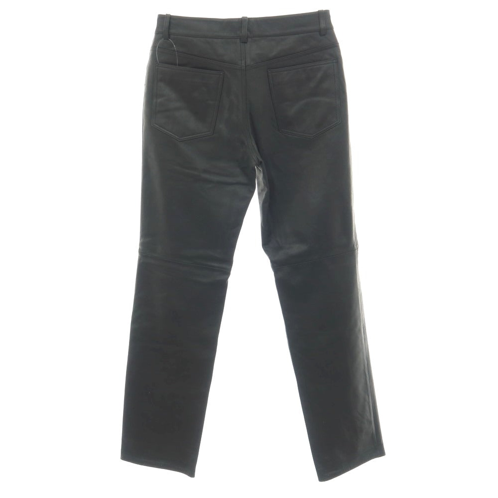 【中古】ポールスミスコレクション PAUL SMITH COLLECTION 牛革 カウレザー 5ポケットパンツ ブラック【サイズ80cm】【 状態ランクC 】【 メンズ 】