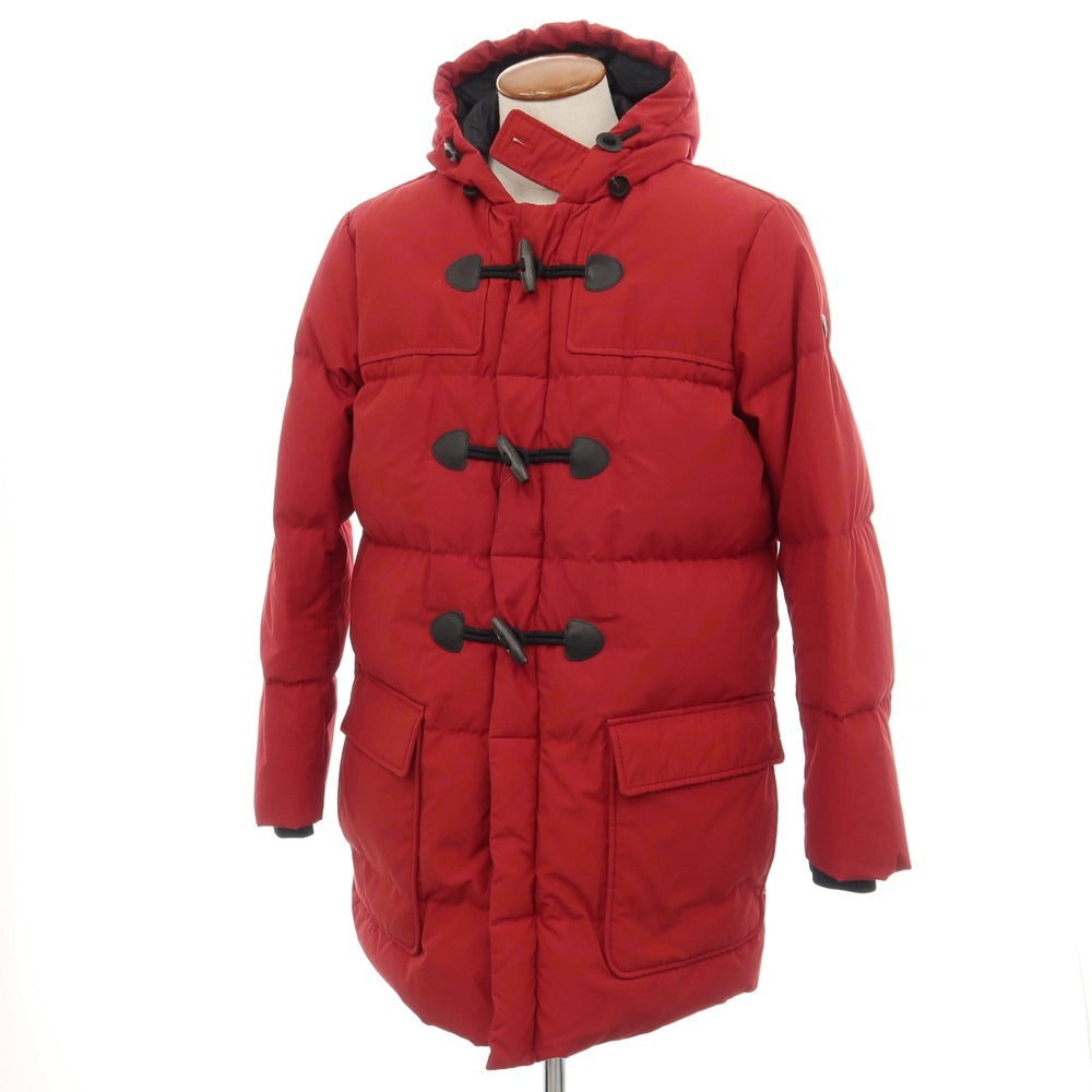 【中古】アルマーニ ジーンズ ARMANI JEANS コットンポリエステル ダッフル仕様 ダウンコート レッド【サイズ48】【 状態ランクB 】【 メンズ 】
