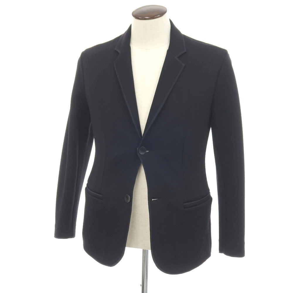 【中古】アルマーニ コレッツォーニ ARMANI COLLEZIONI ナイロン ジャージー ヘリンボーン 2B カジュアルジャケット ネイビー【サイズL】【メンズ】 中古】アルマーニ コレッツォーニ ARMANI COLLEZIONI ナイロン
