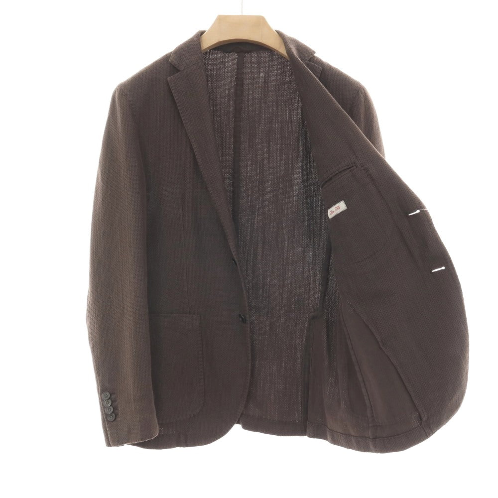 【中古】エルビーエム1911 L.B.M.1911 コットン系 2B テーラードジャケット ブラウン【サイズ表記なし(S位)】【 状態ランクC 】【 メンズ 】