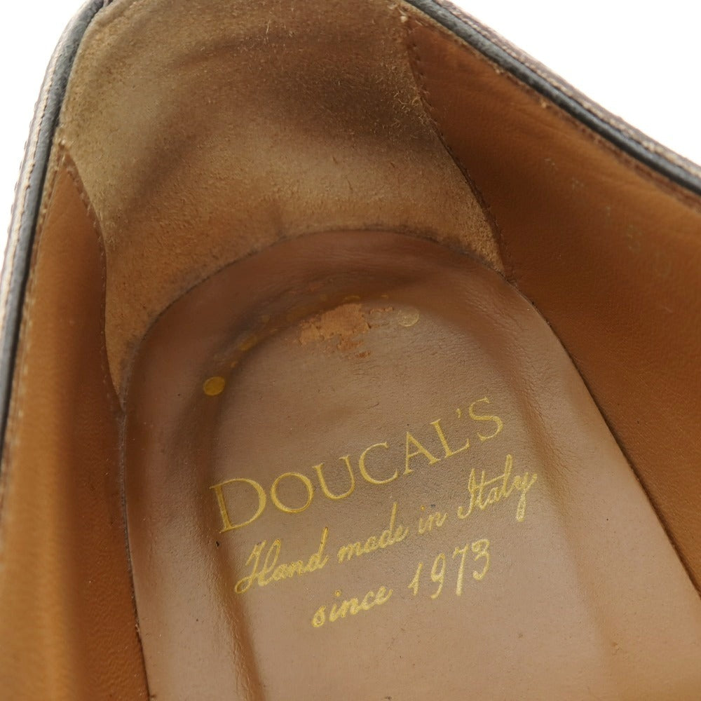 【中古】デュカルス DOUCALS カーフ ドレスシューズ ブラック【サイズ41】【 状態ランクC 】【 メンズ 】