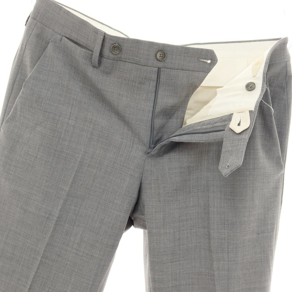 【中古】ブリリア1949 BRIGLIA 1949 BEAMS別注 ストレッチ ポリエステルウール ドレススラックスパンツ グレー【サイズ46】【 状態ランクB 】【 メンズ 】