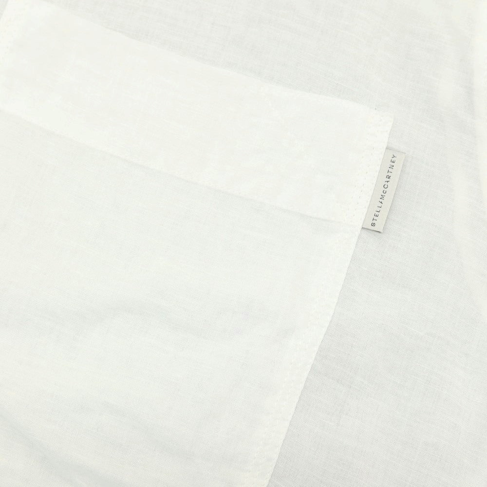 【中古】ステラマッカートニー Stella McCartney swimwear コットンリネン バンドカラー プルオーバーシャツ ホワイト【サイズM】【 状態ランクC 】【 メンズ 】