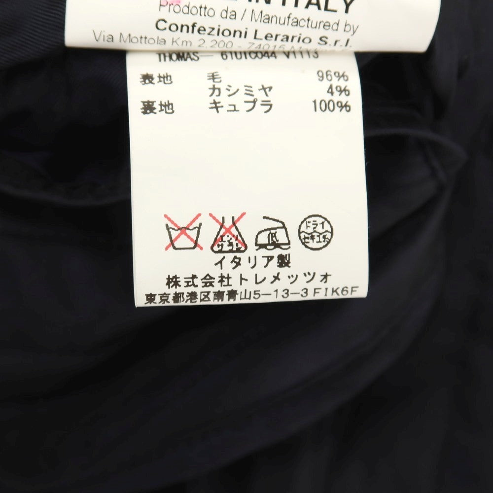 【中古】タリアトーレ TAGLIATORE ウールカシミヤ 比翼仕立て チェスターフィールドコート ネイビー【サイズ42/R】【 状態ランクB 】【 メンズ 】