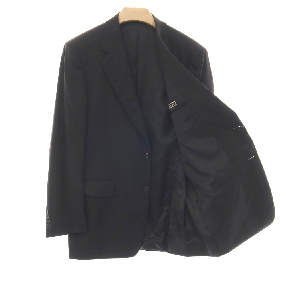 【中古】カナーリ CANALI Super120’S ウール 2つボタンスーツ ブラック【サイズ50】【 状態ランクC 】【 メンズ 】