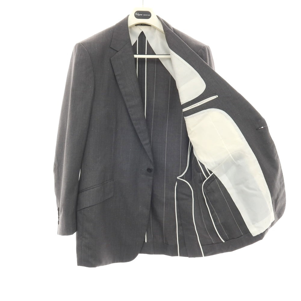 【中古】キルガー Kilgour Super120’s ウール&カシミヤ 1つボタンスーツ グレー【サイズ42 D7】【 状態ランクC 】【 メンズ 】