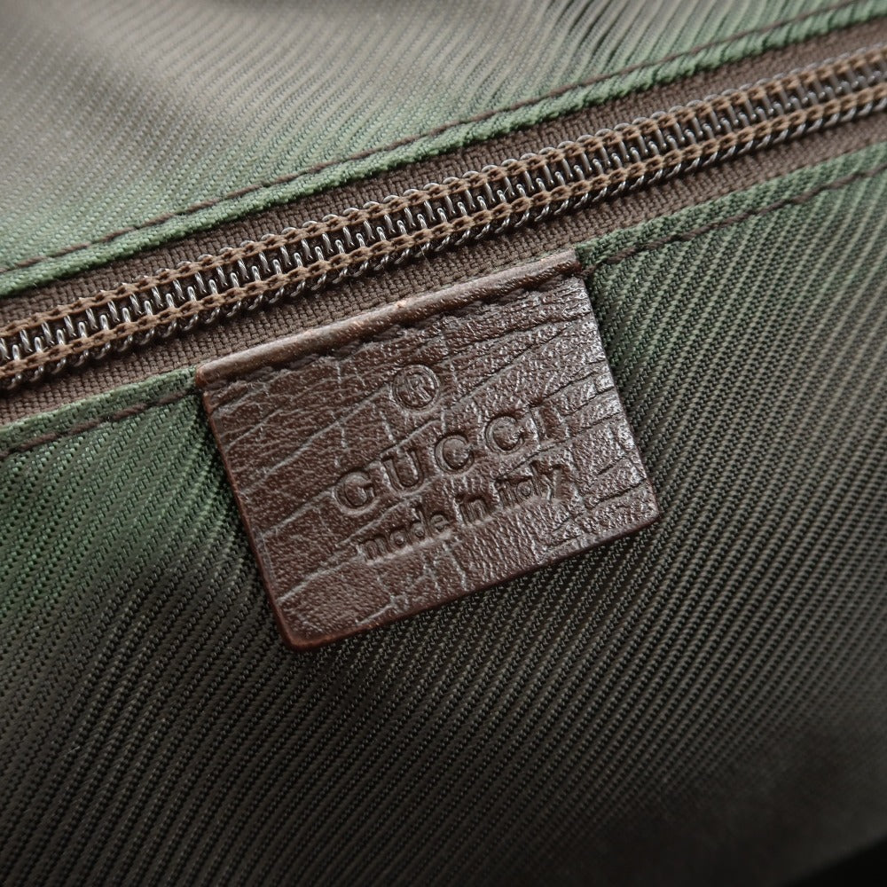 【中古】グッチ GUCCI レザー ブリーフケース ダークブラウン【 状態ランクC 】【 メンズ 】