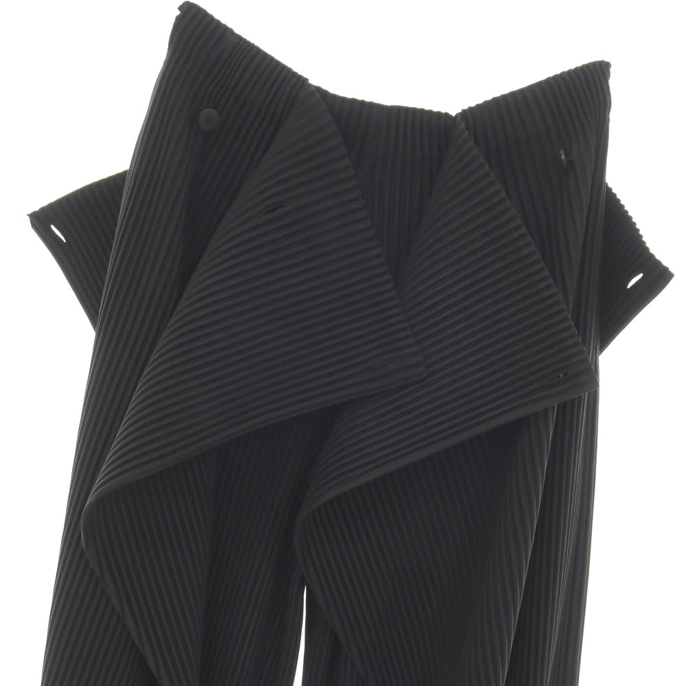 【中古】オム プリッセ イッセイミヤケ HOMME PLISSE ISSEY MIYAKE 2026年春夏 プリーツ加工 イージーパンツ ブラック【サイズ表記なし(L位)】【 状態ランクA 】【 メンズ 】