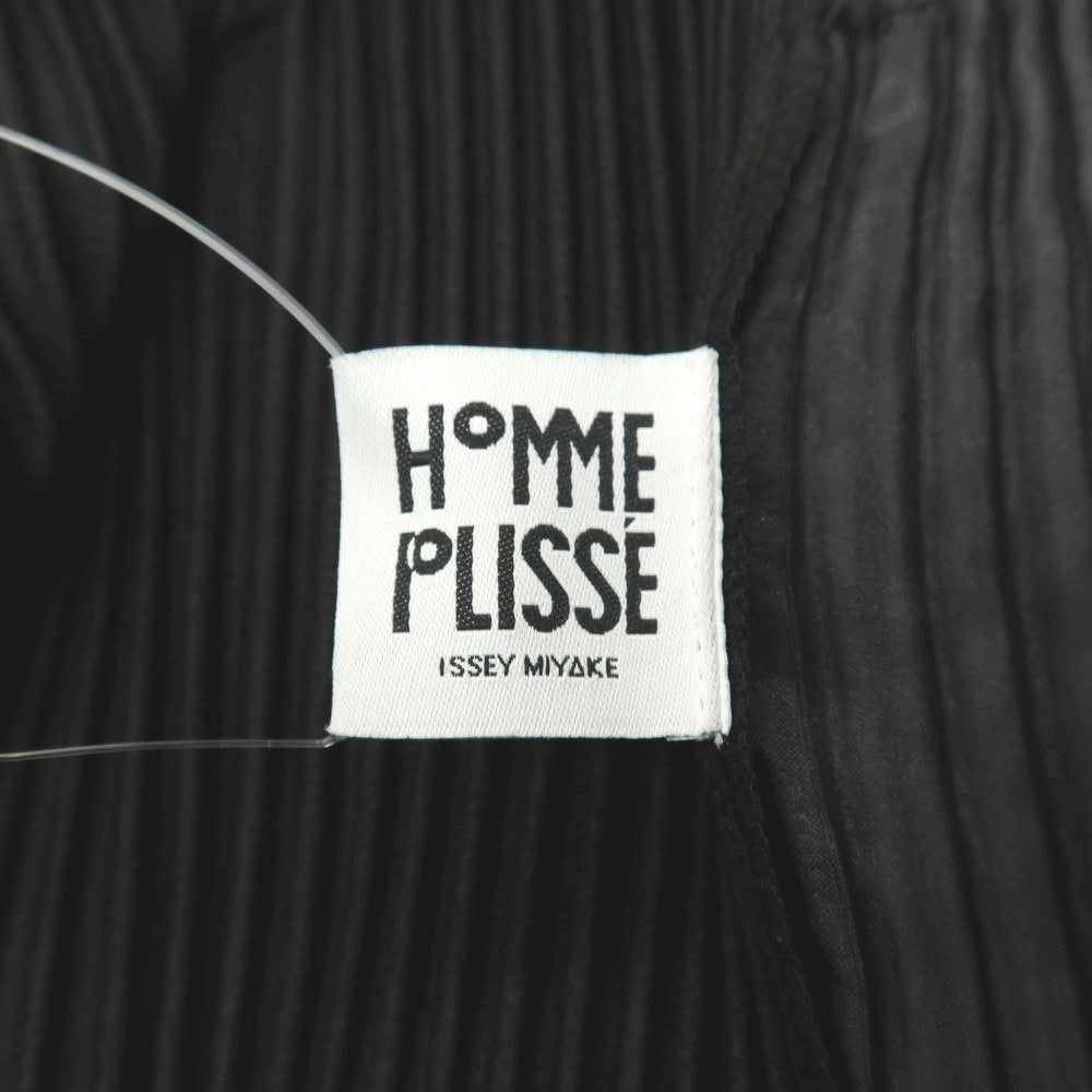 【中古】オム プリッセ イッセイミヤケ HOMME PLISSE ISSEY MIYAKE 2026年春夏 プリーツ加工 イージーパンツ ブラック【サイズ表記なし(L位)】【 状態ランクA 】【 メンズ 】