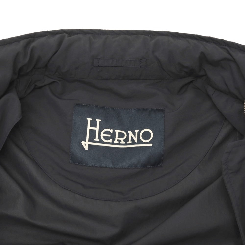 【中古】ヘルノ Herno ナイロン M-65 フィールドジャケット ネイビー系【サイズ48】【 状態ランクC 】【 メンズ 】
