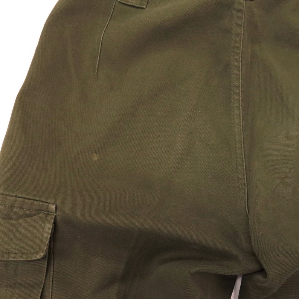 【中古】ミリタリー MILITARY オーストラリア軍 コットンポリエステル カーゴパンツ オリーブ【サイズ96-100 V-VI】【 状態ランクC 】【 メンズ 】