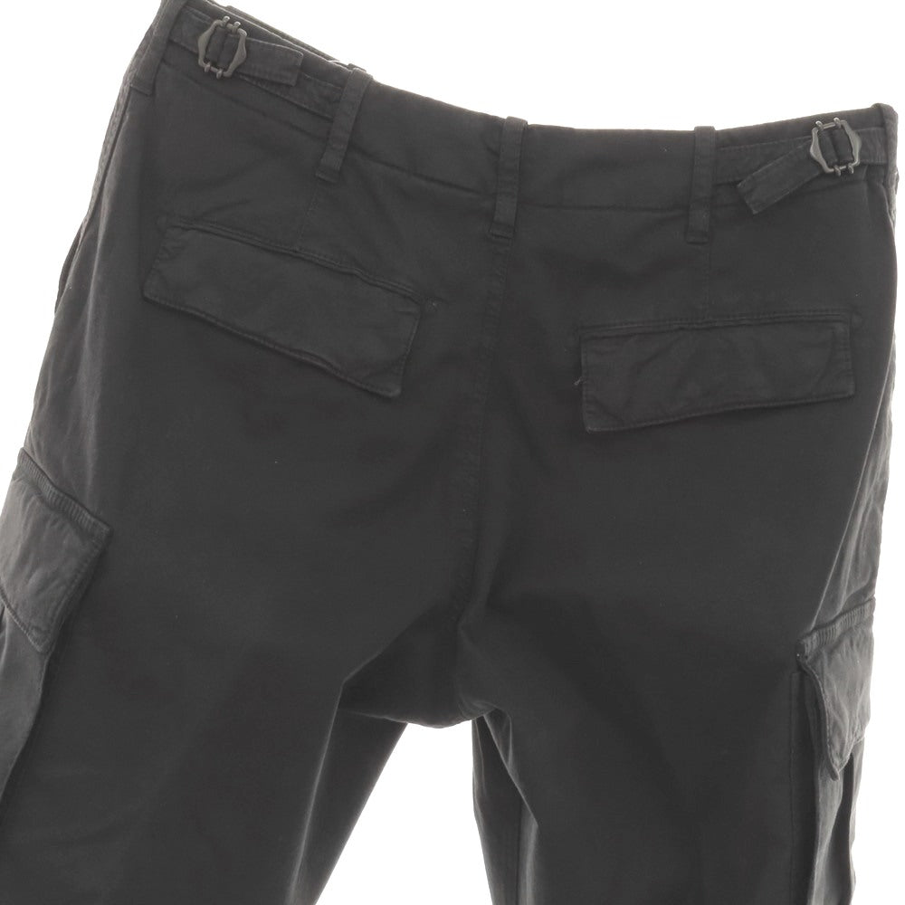【中古】ベルウィッチ BERWICH Wide cargo ストレッチ コットン カーゴパンツ ブラック【サイズ46】【 状態ランクB 】【 メンズ 】