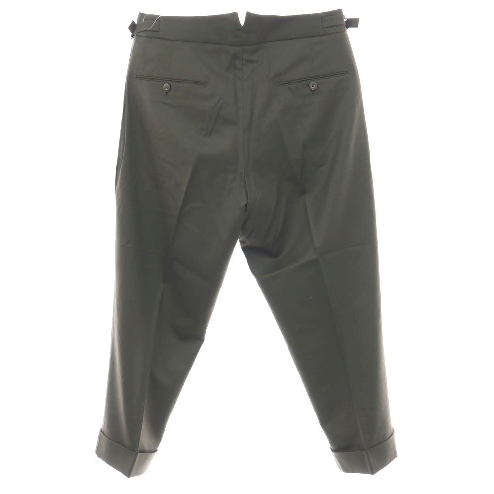 【中古】ベルウィッチ BERWICH beams scotch ウール ドレススラックスパンツ オリーブグリーン【サイズ44】【 状態ランクB 】【 メンズ 】